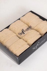 Zestaw podarunkowy małych ręczników DELUXE, 3 szt Miód Honey