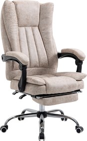 Vinsetto fotel biurowy ergonomiczny regulowany fotel komputerowy nowoczesny wygodny fotel do pracy czarny beżowy | Aosom PL