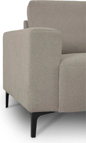 Jasnobrązowy narożnik z tkaniny szenilowej (prawostronny/w kształcie litery L) Fabian – Scandic