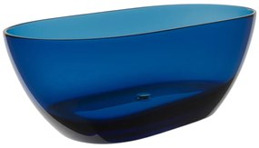 Wanna wolnostojąca przezroczysta - 292 l - 160 x 72 x 56 cm - Niebieski - Żywica - SPAVO