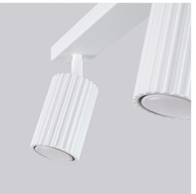 Biała lampa sufitowa 6,5x45 cm Gleam – Nice Lamps
