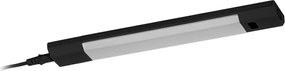 Osram - LED RGBW ściemnialna oprawa podszafkowa z czujnikiem LINEAR EDGE LED/4W/230V czarna + pilot