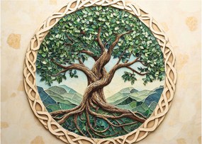 Obraz – Splecione drzewo życia (70x50 cm)