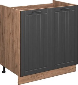 Szafka pod zlew ciemnoszary 80x51.6x82 fame-line