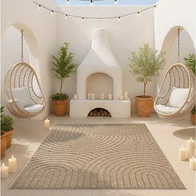Dywan Kos nowoczesny zewnętrzny łuków, Natura, 80 x 150 cm