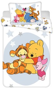 Bawełniana pościel dziecięca do łóżeczka 100x135 cm Winnie the Pooh "Stars" – Jerry Fabrics