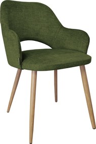 Krzesło Milano tkanina VOGUE noga metalowa elegancki komfort wnętrza : Kolor nogi - Dąd stożek, Kolor tkaniny - VOGUE - VOGUE 11, Typ siedziska - Siedzisko stałe