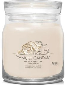 Yankee Candle świeczka zapachowa Signature w szkle średnia Warm Cashmere, 368 g, M
