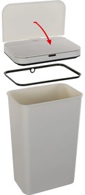 Lamart LT8109 Kosz bezdotykowy Sensor 50 l,kremowy