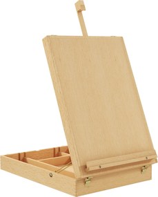 HOMCOM Sztaluga Stołowa Składana, Drewno Bukowe, 27cm x 41,5cm x 74,5cm, Naturalna