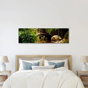 Obraz - Most nad rzeką (170x50 cm)