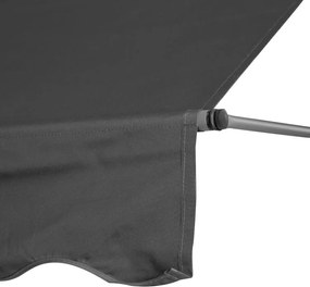 Markiza przeciwsłoneczna regulowana AW-016 na taras, balkon, szara, 300x120 cm