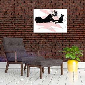 Obraz - Modna dama (70x50 cm)