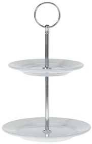 Patera dwupiętrowa z porcelany