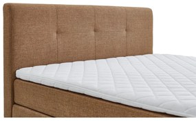 Brązowe łóżko boxspring 160x200 cm ANCONA – Meise Möbel