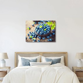 Obraz na szkle - Jagody (70x50 cm)