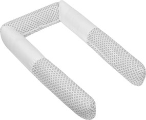 Bellatex Bariera do łóżeczka walec Romby szary, 240 cm