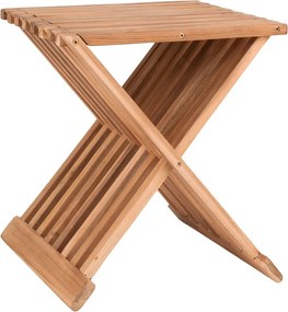 Niski Stołek Erto, Brązowy, 35x40x45 cm, Kendra Home