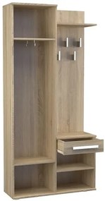 Garderoba Z Lustrem Dąb Sonoma R1-W96
