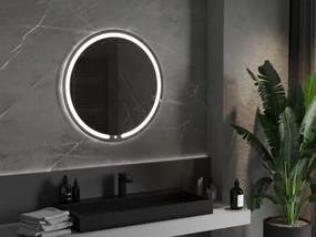 Mexen Rose lustro łazienkowe podświetlane, okrągłe 80 cm, LED 6000K, antypara - 9810-080-080-611-00