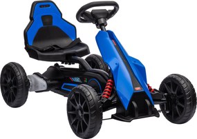 HOMCOM Elektryczny gokart dla dzieci 3-5 km/h, 2-stopniowa regulacja prędkości, pas bezpieczeństwa, koła EVA, dla 3-8 lat | Aosom PL