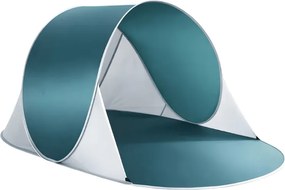 Samorozkładający się namiot plażowy SUNSHADE 190x120 cm, ciemnoniebieski/biały