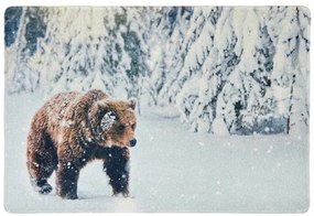 Świąteczna wycieraczka WILD IN WHITE 38x58 cm - więcej wariantów Wersja: Jelen