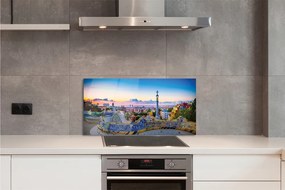 Panel szklany do Kuchni Słoneczna Panorama Hiszpanii