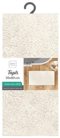 Kremowy dywanik łazienkowy 50x80 cm Mael – douceur d'intérieur