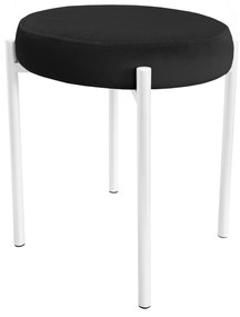 TABORET DIOR STOŁEK LOFT metal podstawa biała MG19