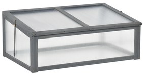 Outsunny Mini-szklarnia, mała szklarnia ogrodowa z płytami PC, Dobra przepuszczalność światła, 100D x 65S x 40W cm