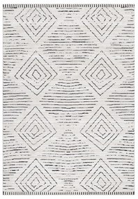 Dywan poliestrowy Berber geometria kremowy 240 cm x 340 cm