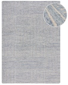 Jasnoniebieski wełniany dywan tkany ręcznie 200x290 cm Memphis Wool – Flair Rugs