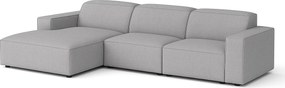 Narożnik modułowy Cursal A lewy – sofa narożna 284 x 166 cm, szary Raven 7, nowoczesny design