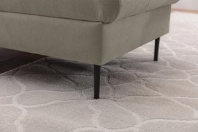 Narożnik z funkcją spania Taila Mini lewostronny - beżowa plecionka Loft 02 / czarne nogi