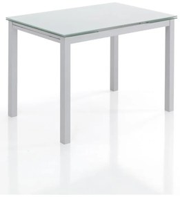 Rozkładany stół ze szklanym blatem 70x110 cm Fast – Tomasucci