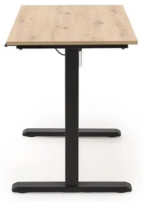 Biurko B53 czarne/dąb artisan z regulacją wysokości HALMAR