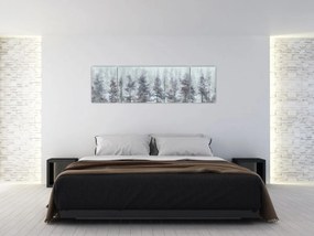Obraz - Pine forest II, aquarel (170x50 cm)