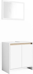 Zestaw mebli łazienkowych biały/sonoma 58x33x60 emma