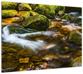 Obraz na szkle - strumień (70x50 cm)