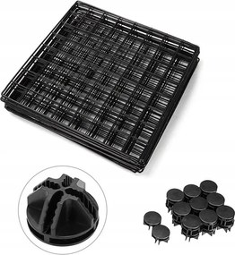 Czarny kojec zagroda metalowa dla psa kota szczeniaka królika 108 cm