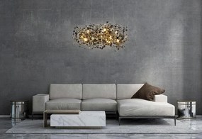 Designerska lampa wisząca Monete 80, chrom