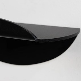 Czarna metalowa półka 34 cm Pipa – Spinder Design