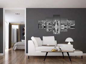 Obraz - Nowy Jork, czarno-biały (125x70 cm)