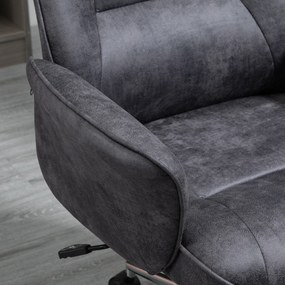 Vinsetto Krzesło Biurowe Ergonomiczne Czarne 48,5x54,5x81-87cm | Aosom PL
