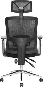 Krzesło biurowe z regulacją lędźwiową Otis, zgodne z normą BHP