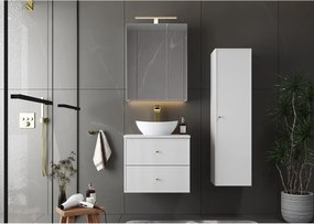 Biała Szafka do Łazienki Słupek Wysoki 1 Drzwi Marco