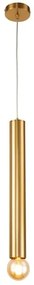Złota podłużna lampa wisząca oprawa 50 cm - V025 E3-L46
