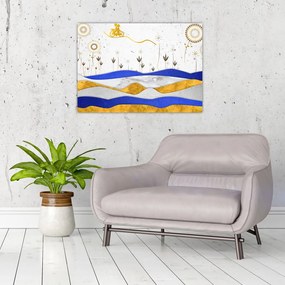 Obraz na szkle - Złote Góry (70x50 cm)