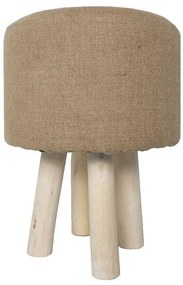 Taboret z jutowym siedziskiem Kargo, 40 cm